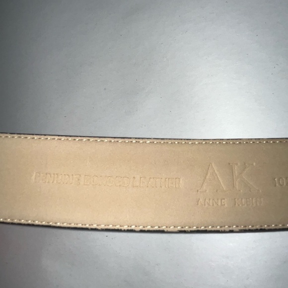 Anne Klein black silver leather vintage boho Y2K belt Size Small/Medium - Picture 6 of 15